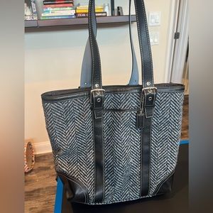 Coach Chevron fabric shoulder bag
